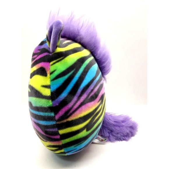 Squishmallows SAFIYAH The Rainbow Zebra Plush, 8" Tall (Z28D) - Picture 3 of 8
